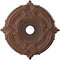 Ekena Millwork Attica PVC Medallion (Canopies up to 7 3/4"), 22"OD x 3 1/2"ID x 1"P, Universal Aged Metallic Rust CMP22ATDRU - alternate 1